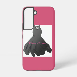 Elegant Script Wedding Dress Matron of Honor Samsung Galaxy Case
