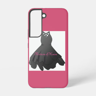 Elegant Script Wedding Dress Matron of Honor Samsung Galaxy Case