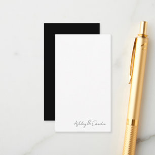 Elegant Script Wedding Handwritten Enclosure Card