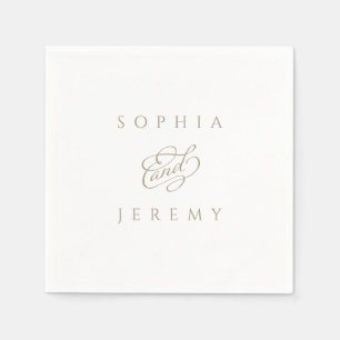 Elegant Script Wedding Napkin