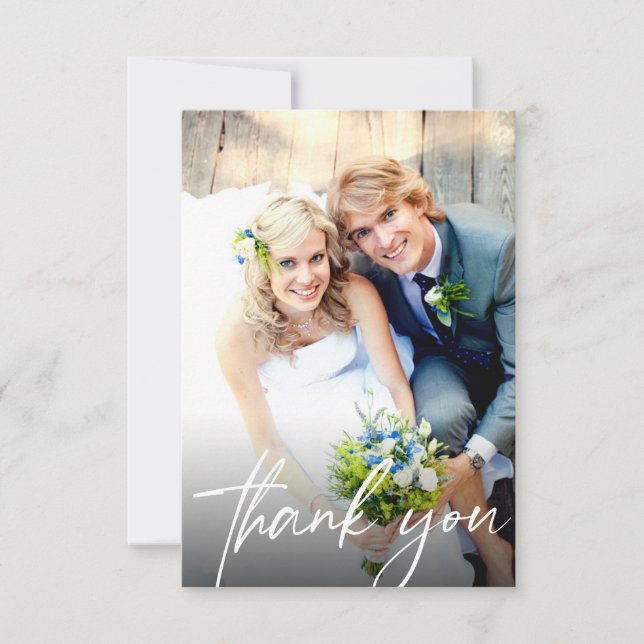 Elegant Script Wedding Photo Template budget (Front)