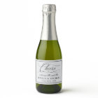 Elegant Script Wedding Sparkling Wine Toast