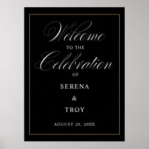 Elegant Script Welcome to the Celebration Poster