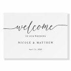 Elegant Script Welcome Wedding Foam Board Sign
