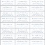 Elegant Script White Navy Wedding Guest Address<br><div class="desc">Modern Elegant Script White and Navy Minimalist Wedding Guest Name Address custom personalised Labels Stickers. The guest name is written in a cursive swirly hand lettered swash tail font script. This has 24 stickers.</div>