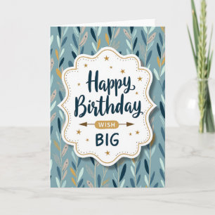 Elegant Script Wish Card