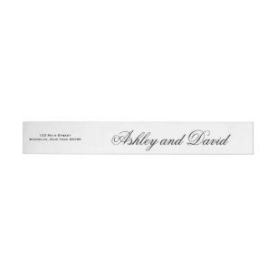 Elegant Script Wraparound Address Label