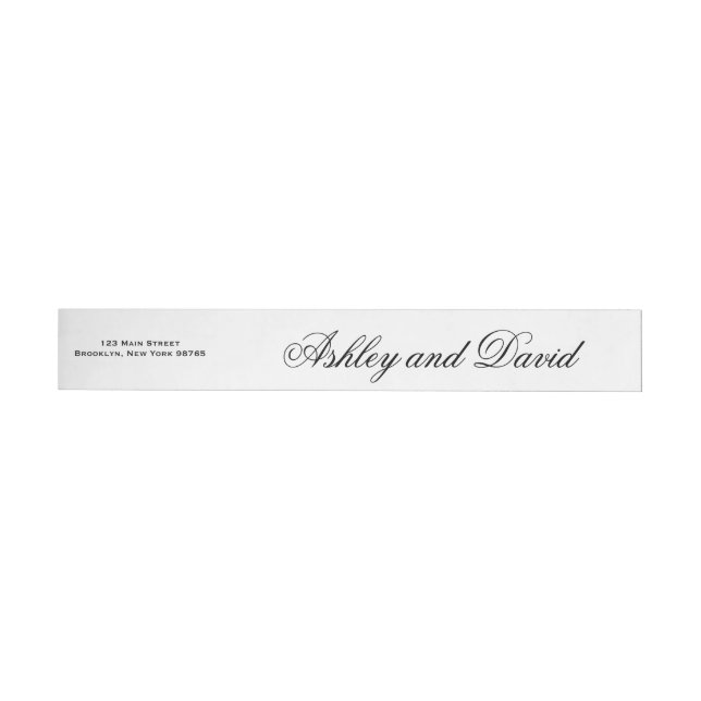 Elegant Script Wraparound Address Label (Individual)