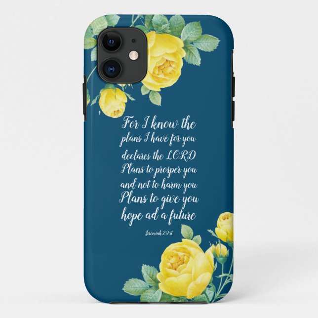 Elegant Scripture Jeremiah 29:11 Case-Mate iPhone  Case-Mate iPhone Case (Back)