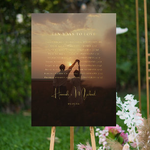 Elegant Scriptures   Wedding Photo Welcome Foil Prints