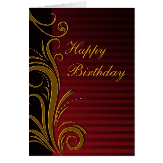 Elegant Scroll Design Card