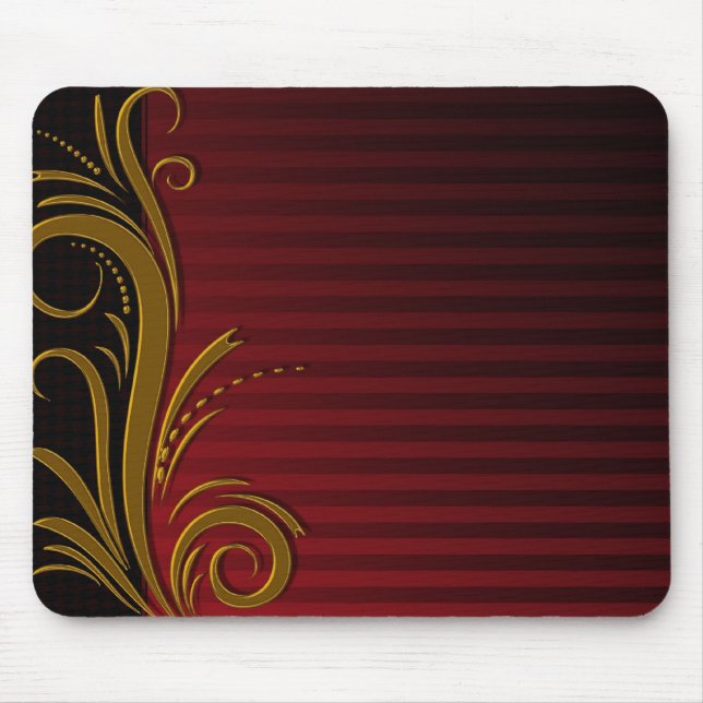 Elegant Scroll Design Mouse Mat (Front)