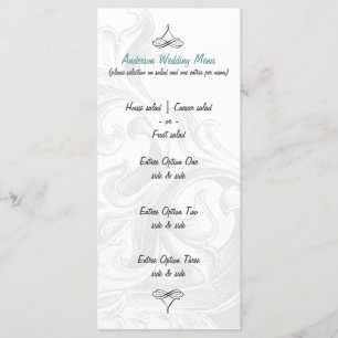 Elegant Scroll Wedding Menus
