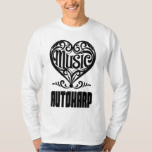 Elegant Scrolled Heart for Autoharp Lovers
