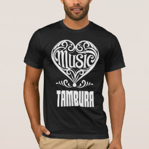 Elegant Scrolled Heart for Tambura Lovers T-Shirt