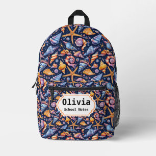 Elegant Sea  Back to School Printed Backpack