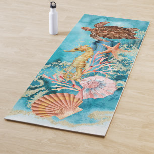 Elegant Sea Life Ocean Yoga Mat