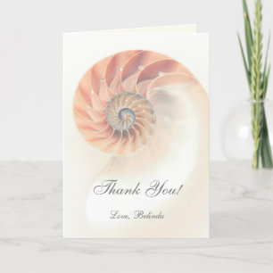 Elegant Sea Shell Thank You Card