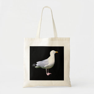 Elegant Seagull Standing Gracefully Wildlife Art Tote Bag