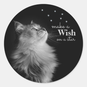 Elegant Sealed with a Wish Birthday Stickers