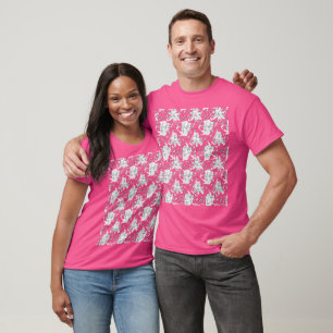 Elegant Seamless Botanical Design T-Shirt