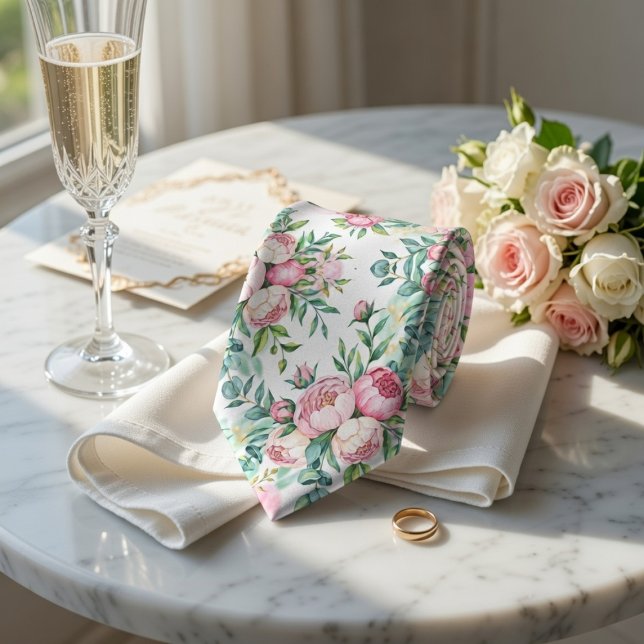 Elegant Seamless Floral Pattern  Tie (Creator Uploaded)