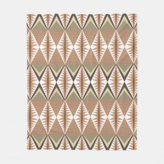Elegant seamless pattern with ethnic motifs. Folk Fleece Blanket