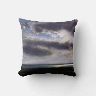 Elegant seascape sunrise sunset lakefront ocean  cushion