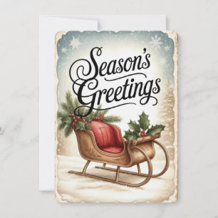 Elegant Season’s Greetings Holiday Card