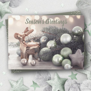 Elegant Season's Greetings Holiday Card