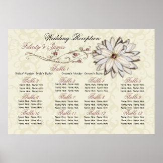 Elegant Seating Charts Poster