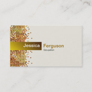 Elegant Sequin Gold Business Card