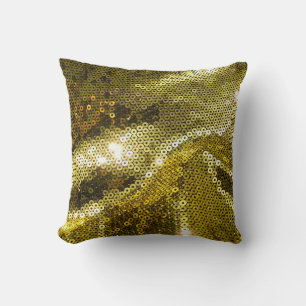 Elegant sequined sparkling textile close up. More  Cushion