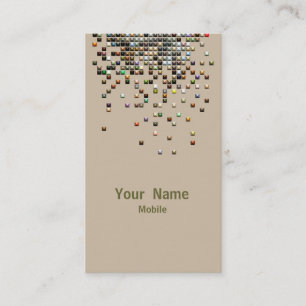 Elegant Sequins Hologram Business Card