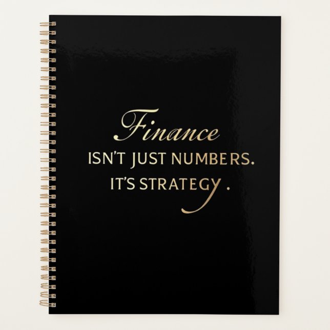 Elegant Serif Planner for Financial Professionals (Front)