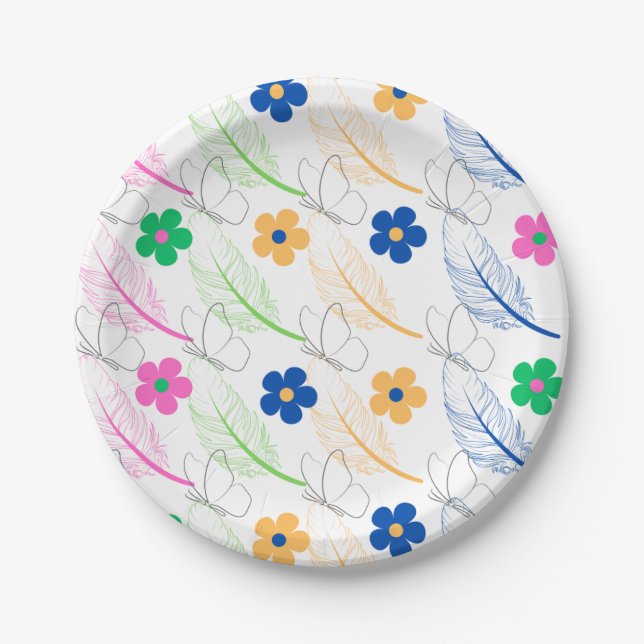 "Elegant Serveware: Paper & Party Plates" Paper Plate (Front)