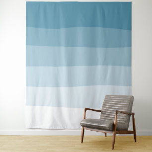 Elegant Shades of Dusty Blue Backdrops Tapestry