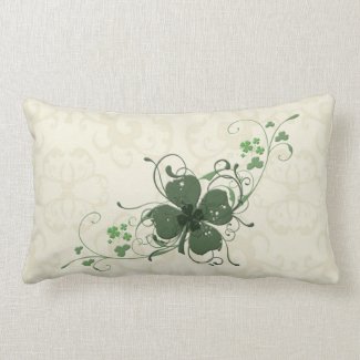 Elegant Shamrock Design American MoJo Pillow