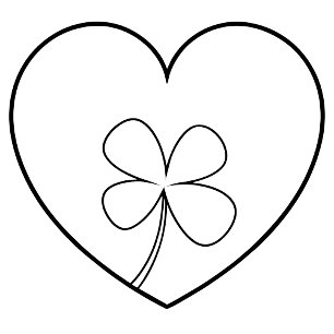 Elegant Shamrock-Shaped Design for St. Patrick's  Card