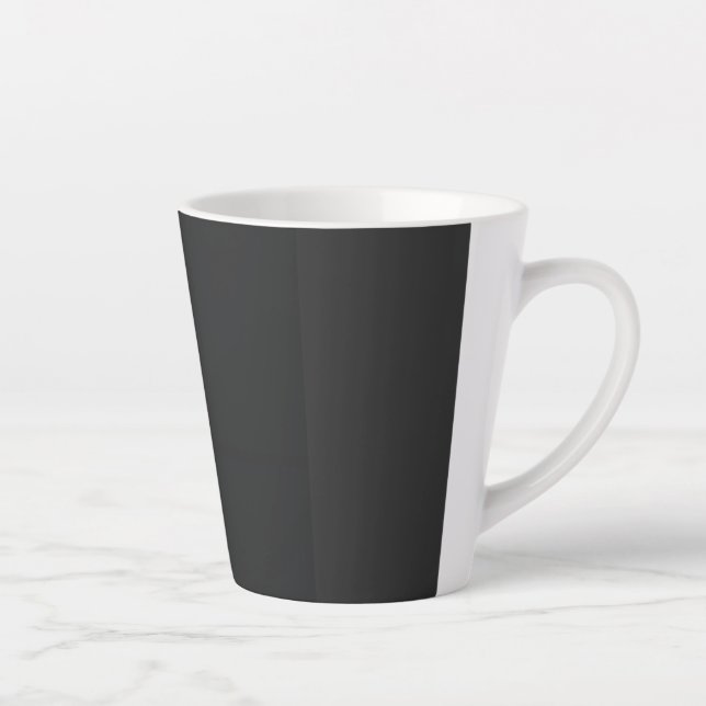 Elegant Shamrock-Shaped Design for St. Patrick's  Latte Mug (Right)