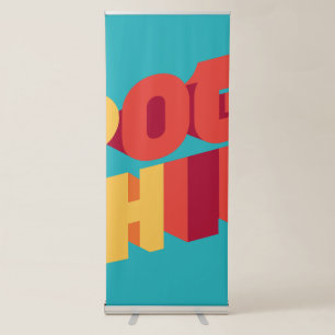 Elegant Shamrock-Shaped Design for St. Patrick's Retractable Banner