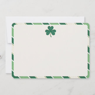 Elegant Shamrock St. Patrick’s Day Blank Note Card