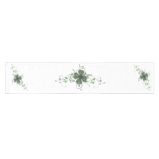 Elegant Shamrock Table Runner