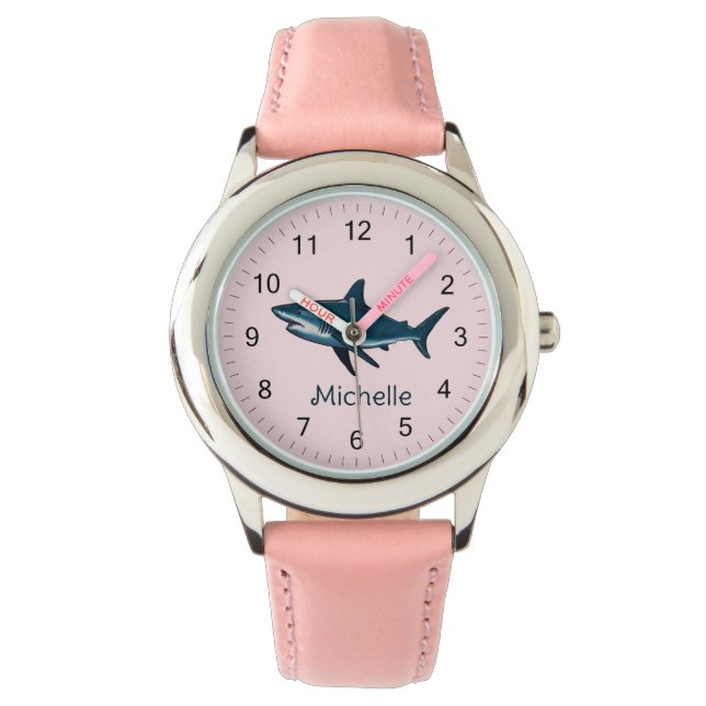 Elegant shark fish Personalised Watch (Front)