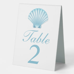 Elegant Shell Blue Nautical Beach Wedding