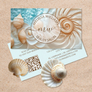Elegant Shell Logo Business Card