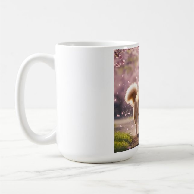 Elegant Shiba Inu Coffee Mug (Left)