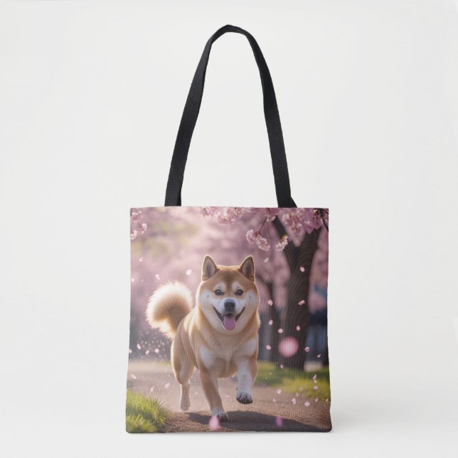 Elegant Shiba Inu Tote Bag (Front)