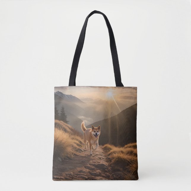 Elegant Shiba Inu Tote Bag (Front)