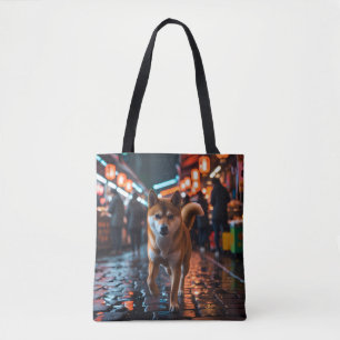 Elegant Shiba Inu Tote Bag